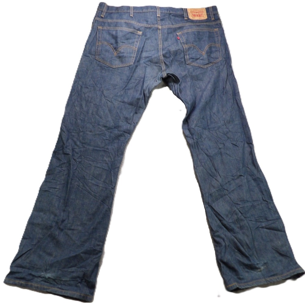 VTG Levi 517 Bootcut Jeans Men 40x32 Blue Rigid Denim Cowboy Western Pants Work